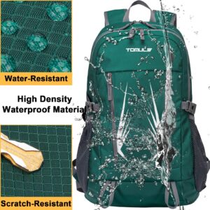 TOMULE Day Hiking Backpack for Women,Small Waterproof Backpack for Women,Lightweight Travel Backpack for Women Green