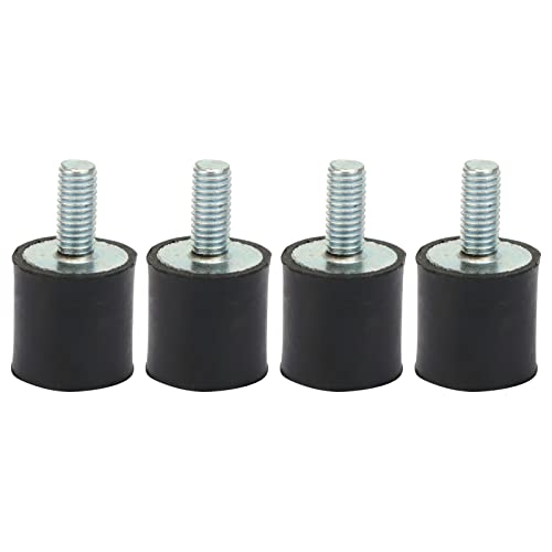 4pcs M3 M5 M6 Rubber Mounts Anti Vibration Silentblock Car Boat Bobbins, Protect Machine, Reduce Noise for Air Compressors, Gasoline Engines (VD15*15 M5*12)