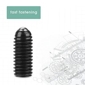 10Pcs M5 Screw Thread Hex Socket Ball Plunger Spring Plunger Carbon Steel Spring Plungers Set (M5*12(10PCS))