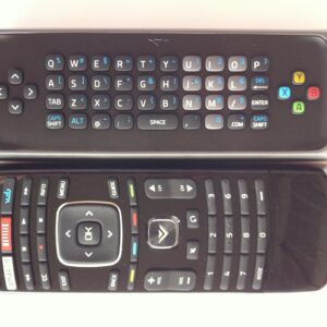 with Vudo Netflix Amazon Key-New Vizio True Original XRV1TV Internet Dual Side Keyboard QWERTY Remote Control with Vudo Netflix Amazon Key