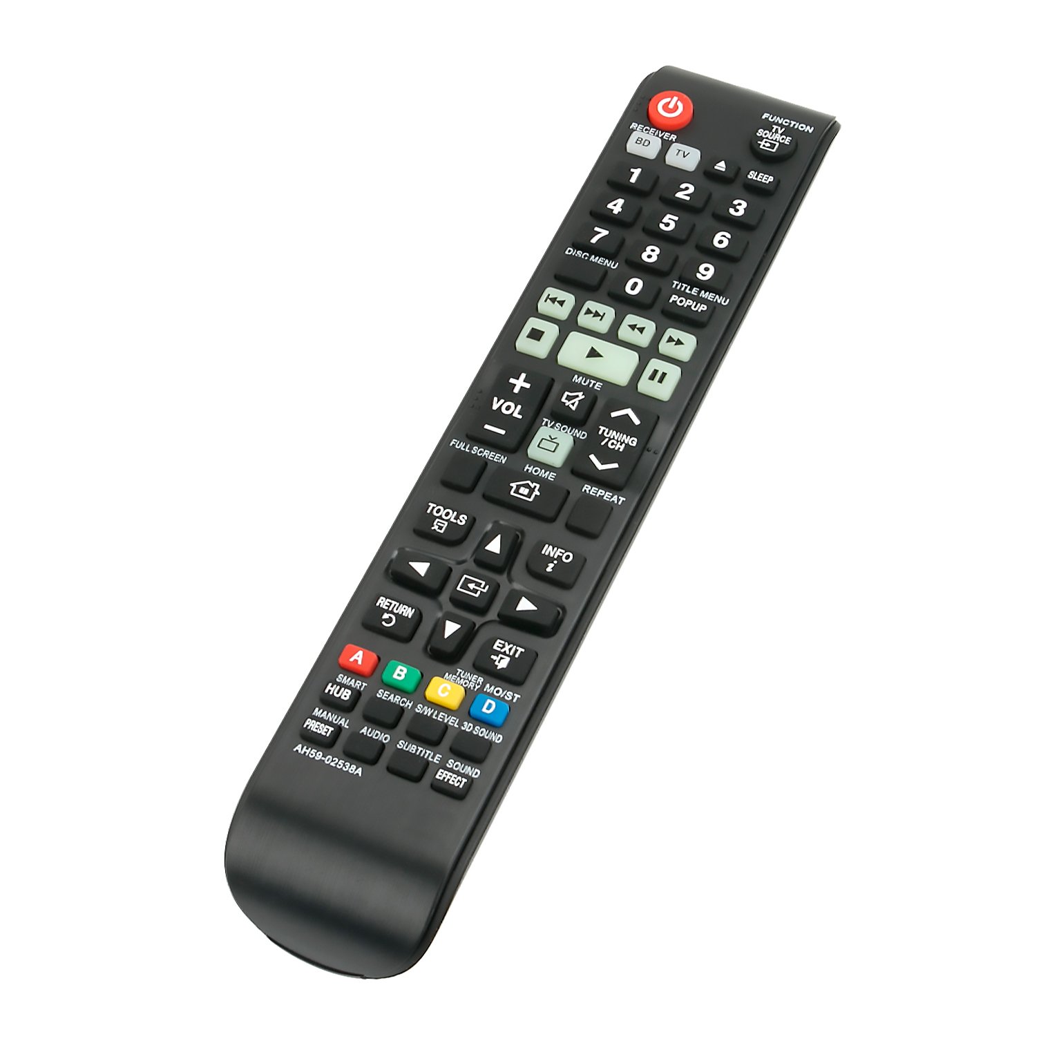 AH59-02538A Replace Remote Control fit for Samsung HT-F5500 HT-F5500K HT-F5500W HT-F5502K HT-F5530 HT-F5530HK HT-F5530K HT-F5550 HT-F5550HK HT-F6530 Home Theater System Blu-Ray DVD Player