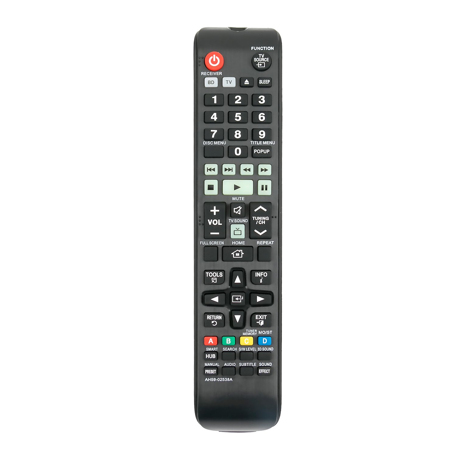 AH59-02538A Replace Remote Control fit for Samsung HT-F5500 HT-F5500K HT-F5500W HT-F5502K HT-F5530 HT-F5530HK HT-F5530K HT-F5550 HT-F5550HK HT-F6530 Home Theater System Blu-Ray DVD Player