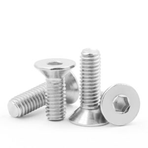 10pcs Screw 304 Stainless Steel Hexagon Socket Head Flat Head Machine Wire Flat Cup Socket Head Screw countersunk Head Hexagon Socket Screw Hexagon Socket Screws (Size : M5*12)