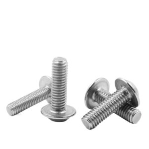 10pcs 304 Stainless Steel pan Head Hexagon Socket Screws with Pads, Round Head Hexagon Socket Screws with Pads, Round Head Hexagon Socket Screws with Pads Hexagon Socket Screws (Size : M5*12)