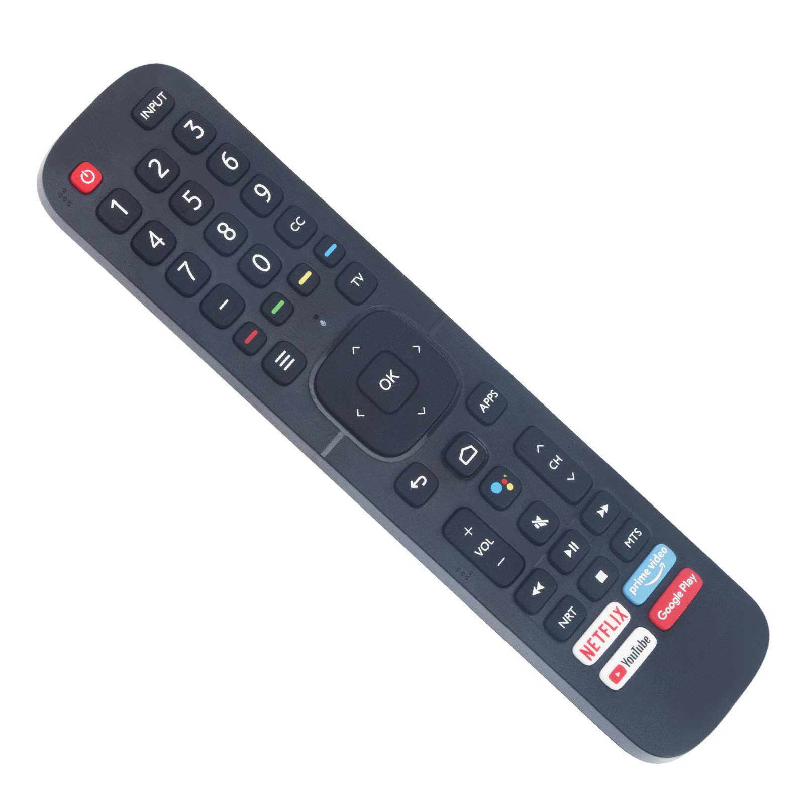 WINFLIKE ERF2K60H Remote Replaced for Hisense 43A56EUA 65A56EUA 55A6101EU HU55A6800FUW 65A6101EU HU65A6800FUW HU55U6FUW HU65A6109FUWA HU43A6109FUWA HU65U6FUW 58A6100FU HU75A6170FUWA 60A53FUA 85A68FUA