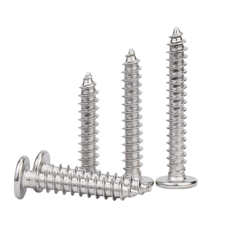 RAWARS Hexagon Socket Screws 10pcs 304 Stainless Steel Ultra-Thin Large Flat Head self-Tapping Screws Flat Head self-Tapping Screws Thin Flat Head Hexagonal self-Tapping Screws (Size : M5*12)