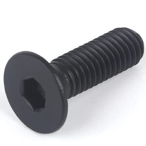 Tapping Screws,Screw Bolt,Black 304 Stainless Steel Countersunk Head Socket Head Cap Screws, M2M2.5M3M4M5M6 Flat Head Hex Socket Head Cap Screws, Small Screws,M4*6(50pcs) (Color : M5*12(20pcs))