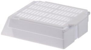 simport macrosette m512 acetal tissue processing/embedding cassette with lid, white (case of 750)