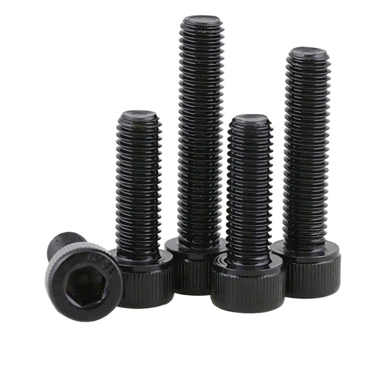 10pcs Full Thread 12.9 Grade high Strength Bolts Cylindrical Head Bolts Cup Head Screws Hexagon Socket Screws Hexagon Socket Screws (Size : M5*12)