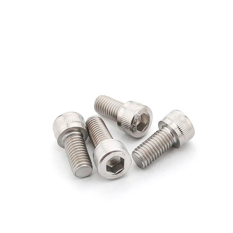 10pcs 304 Stainless Steel Cylindrical Head Hexagon Socket Screws Cup Head Hexagon Socket Screws Bolts Hexagon Socket Screws (Size : M5*12)