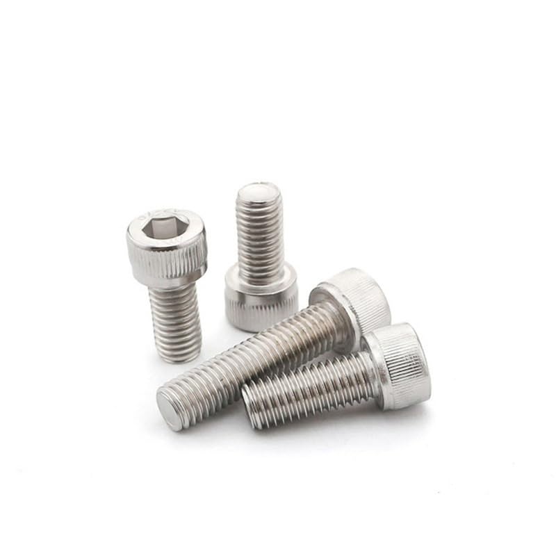 10pcs 304 Stainless Steel Cylindrical Head Hexagon Socket Screws Cup Head Hexagon Socket Screws Bolts Hexagon Socket Screws (Size : M5*12)