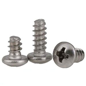 m5x12 mm -5pcs pan head flat tail phillips self tapping screws 304 a2 stainless steel (m5*12 mm -5pcs)