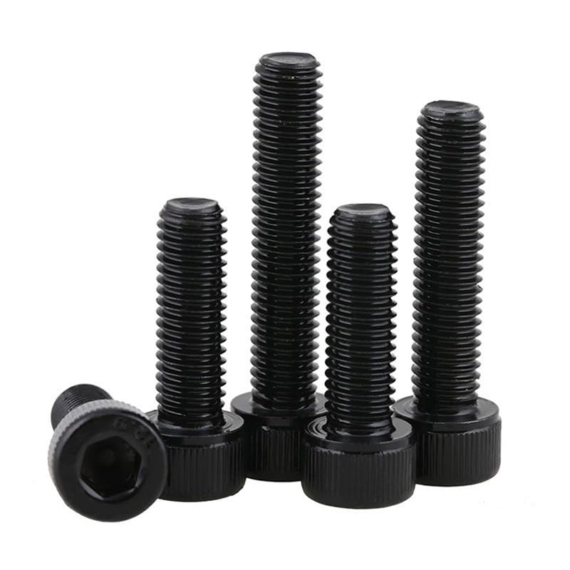 Hexagon Socket Screws 10pcs Full Thread 12.9 Grade high Strength Bolts Cylindrical Head Bolts Cup Head Screws Hexagon Socket Screws (Size : M5*12)