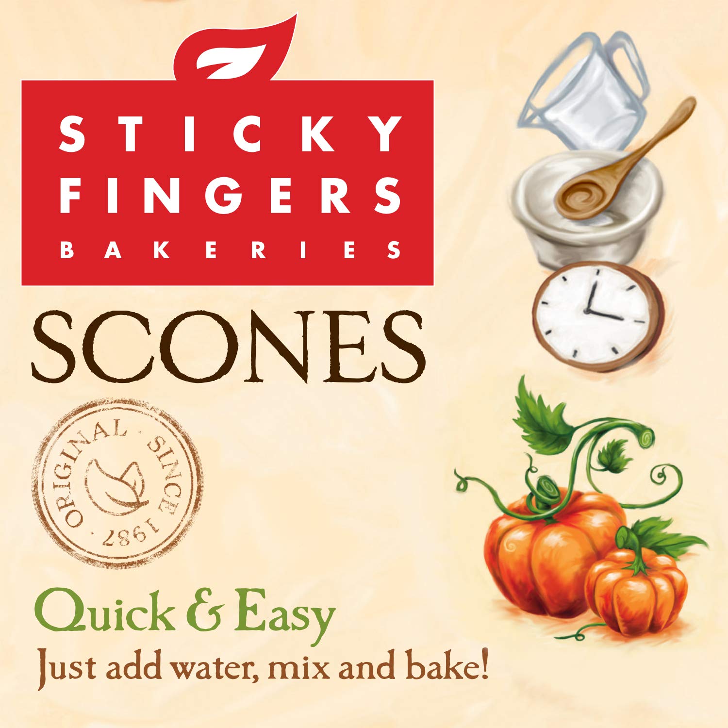 Sticky Fingers Mix Scone Pumpkin Spice 14 Oz