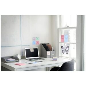 Post-it 100% Recycled Paper Super Sticky Pop-up Notes, 2X the Sticking Power, 3x3 in, 6 Pads/Pack, Wanderlust Pastels Collection