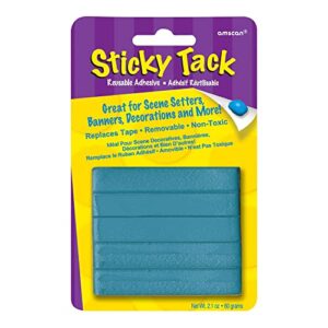 no mess & damage-free strong adhesive blue sticky tack - 2.1 oz. (1 pc.) - ideal for hanging decorations, poster mounting