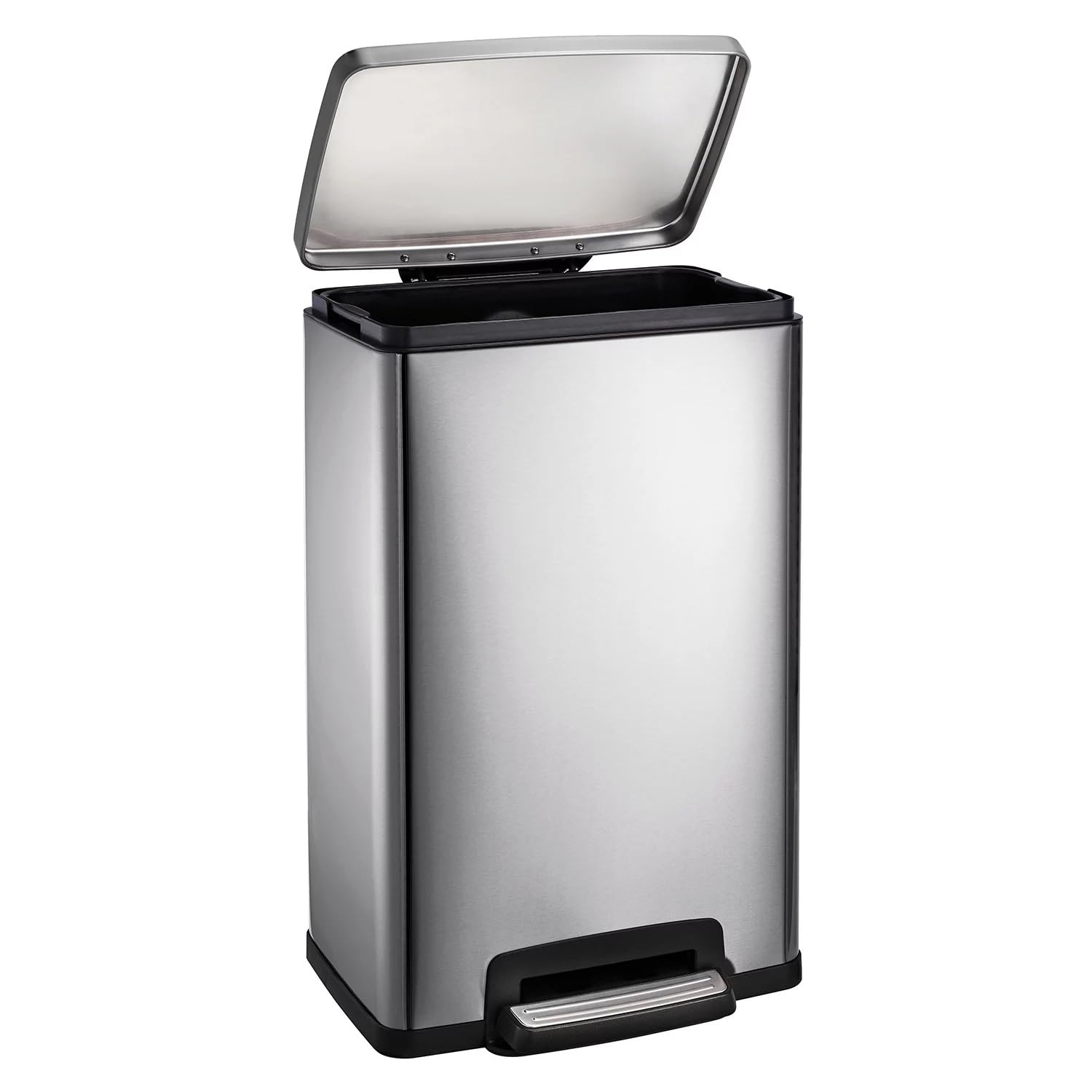 Tramontina 13 Gal Step Trash Can, Stainless Steel