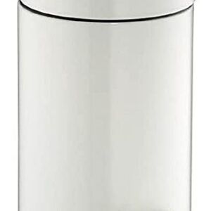 WESCO 103 103012-01 Pedal-Type Trash Can, White, Size: Diameter 6.7 x Height 10.2 inches (17 x 26 cm), Pedal Bin 3L