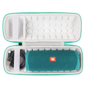 Khanka Hard Travel Case Replacement for JBL FLIP5 Flip 5 / Flip 6 Waterproof Portable Bluetooth Speaker (Teal)