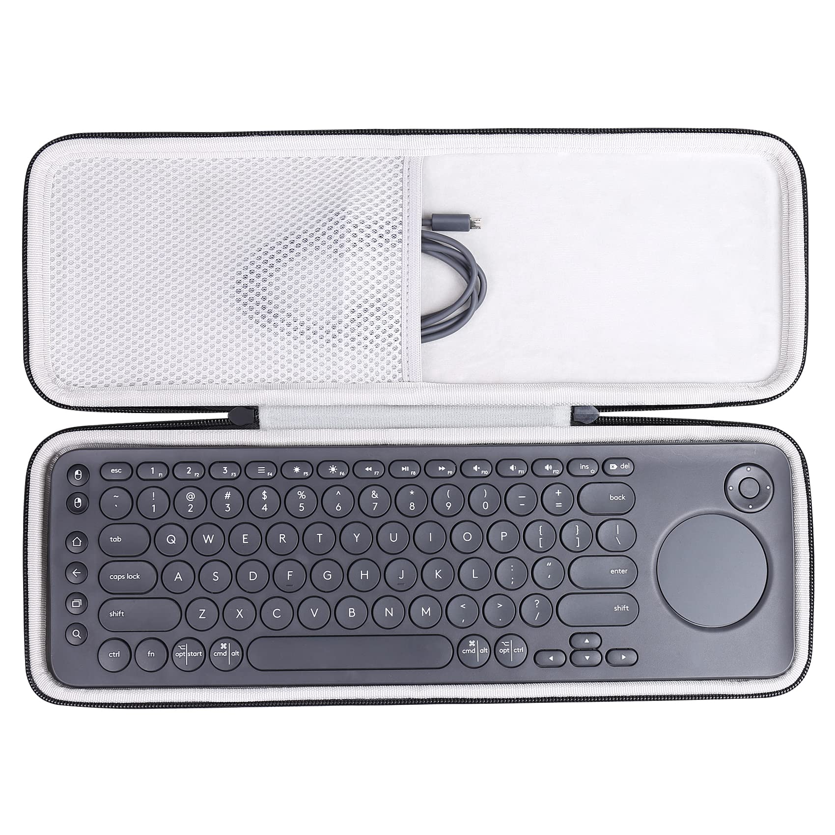 khanka Hard Travel Case Replacement for Logitech K600 TV Wireless Keyboard