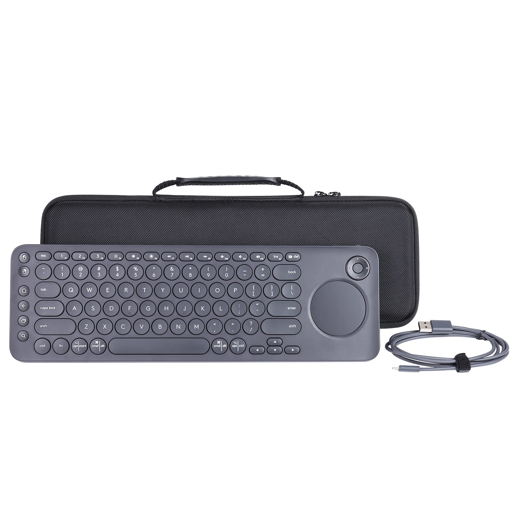 khanka Hard Travel Case Replacement for Logitech K600 TV Wireless Keyboard