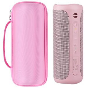 khanka Hard Travel Case Replacement for SOWO Surgeboom 2 Outdoor Portable Bluetooth Speaker, Wireless IPX7 Waterproof Speaker, Case Only (Pink)