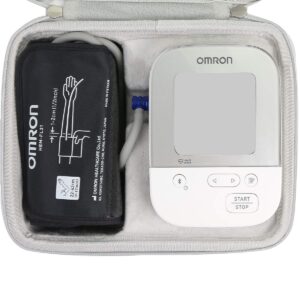 Khanka Hard Travel Case Replacement for OMRON Silver Blood Pressure Monitor Blood Pressure Machine BP5250, Case Only