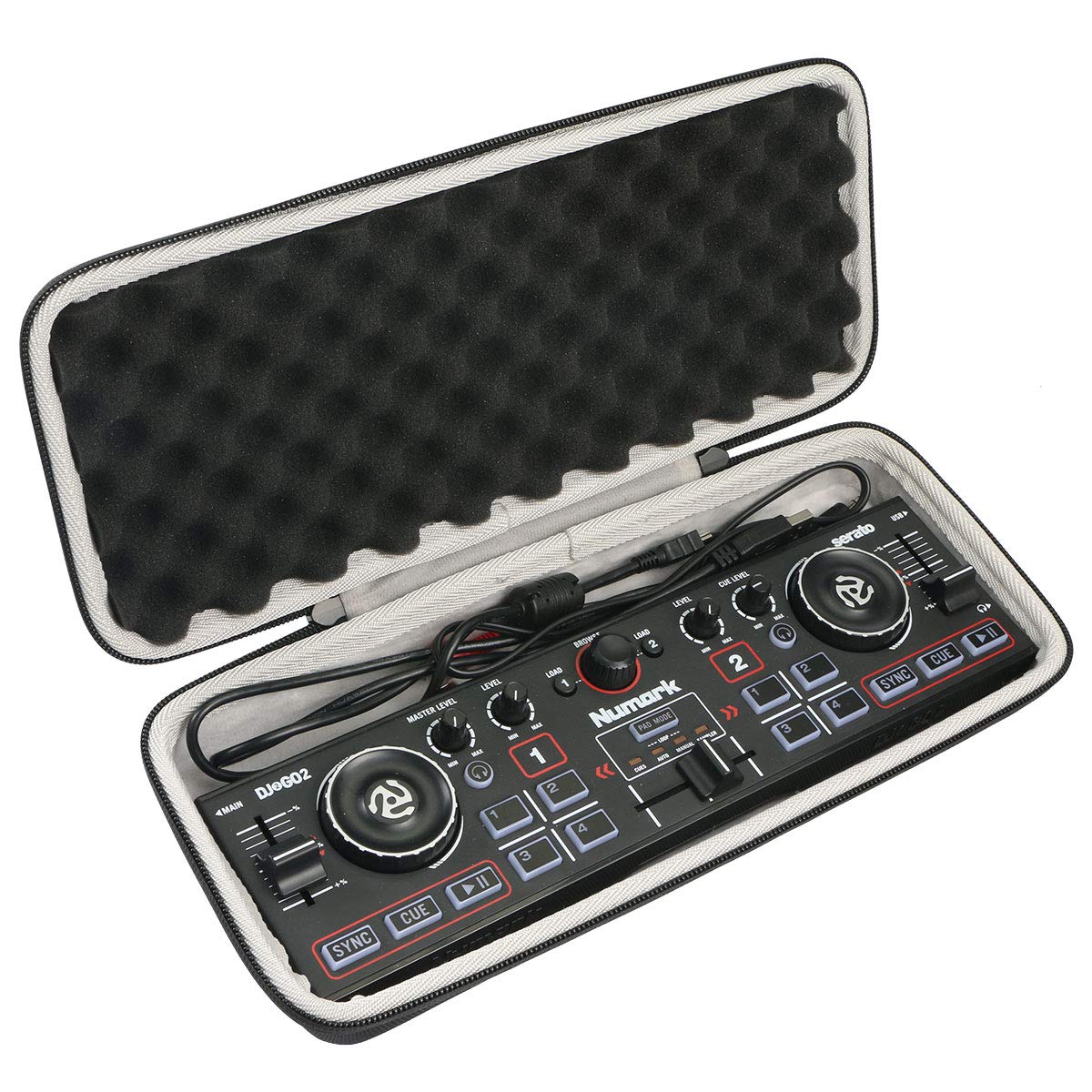 khanka Hard Travel Case Replacement for Numark DJ2GO2 Touch Pocket DJ Controller