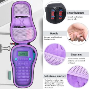 khanka Hard Travel Case Replacement for DYMO COLORPOP Color Label Maker | LabelManager 160 Portable Label Maker (Internal Purple)