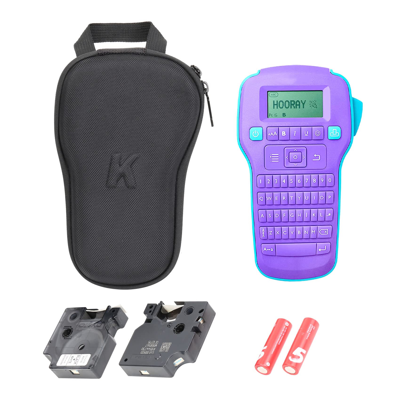 khanka Hard Travel Case Replacement for DYMO COLORPOP Color Label Maker | LabelManager 160 Portable Label Maker (Internal Purple)