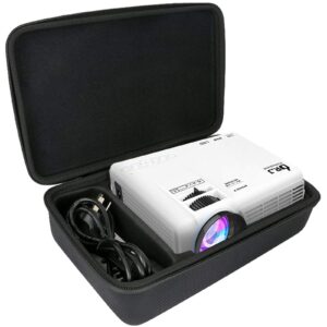 khanka hard travel case replacement for dr. j professional 1080p mini projector (black)