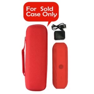 Khanka Hard Travel Case Replacement for Apple Dr. Dre Beats Pill+ Pill Plus Bluetooth Portable Wireless Speaker (red)