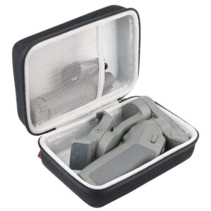 khanka hard travel case replacement for dji osmo mobile 3 / om 4 lightweight portable handheld gimbal stabilizer (black)
