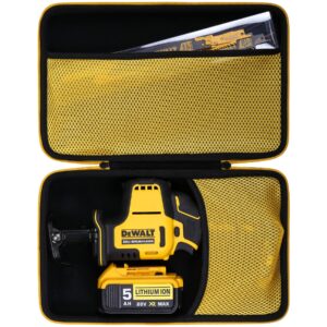 khanka hard case replacement for dewalt atomic 20v max* cordless reciprocating saw (dcs369b), case only