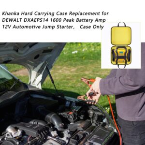 khanka Hard Carrying Case Replacement for DEWALT DXAEPS14 1600 Peak Battery Amp 12V Automotive Jump Starter/Power Station/Power Inverter, Case Only