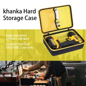 khanka Hard Storage Case Replacement for DEWALT 20V MAX Cordless Heat Gun (DCE530B), Case Only