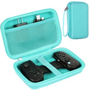 khanka mobile gaming controller carrying case compatible with backbone one ios mobile gaming gamepad/controller, case only (teal)