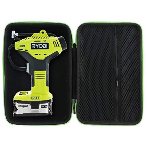 khanka Hard Travel Case replacement for Compatible with Ryobi P737 18-Volt ONE+ Portable Cordless Power Inflator/Ryobi P241 One+ 18 Volt Lithium Ion 130 Inch Pounds 1,100 RPM 3/8 Inch Right Angle Dril