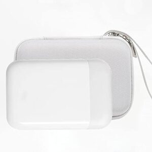 khanka Hard Travel Case Compatible with Liene 2x3” Photo Printer- Mini Instant Portable Photo Printer,Case Only (White)
