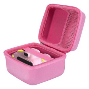 khanka hard carrying case replacement for moreximi kids camera,digital camera, case only (pink)