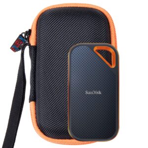 Khanka Hard Case replacement for SanDisk Extreme PRO Portable External SSD 250GB/500GB/1TB/2TB External Solid State Drive Carrying Travel Bag