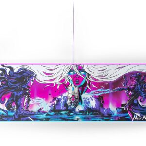 SteelSeries QcK Prism Gaming Mouse Pad - 2-Zone RGB Illumination - Real-time Event Lighting - Optimized for Gaming Sensors - Size XL - Neo Noir