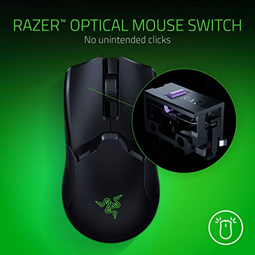 Razer Viper Ultimate Hyperspeed Lightest Wireless Gaming Mouse & RGB Charging Dock (Renewed)