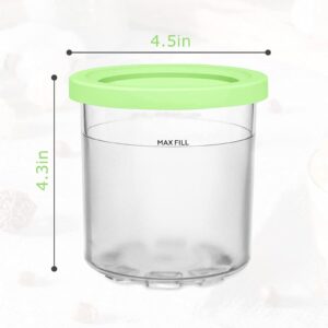 Creami Deluxe Pints, for Ninja Creami Pints, Pint Ice Cream Containers Bpa-Free,Dishwasher Safe Compatible NC301 NC300 NC299AMZ Series Ice Cream Maker