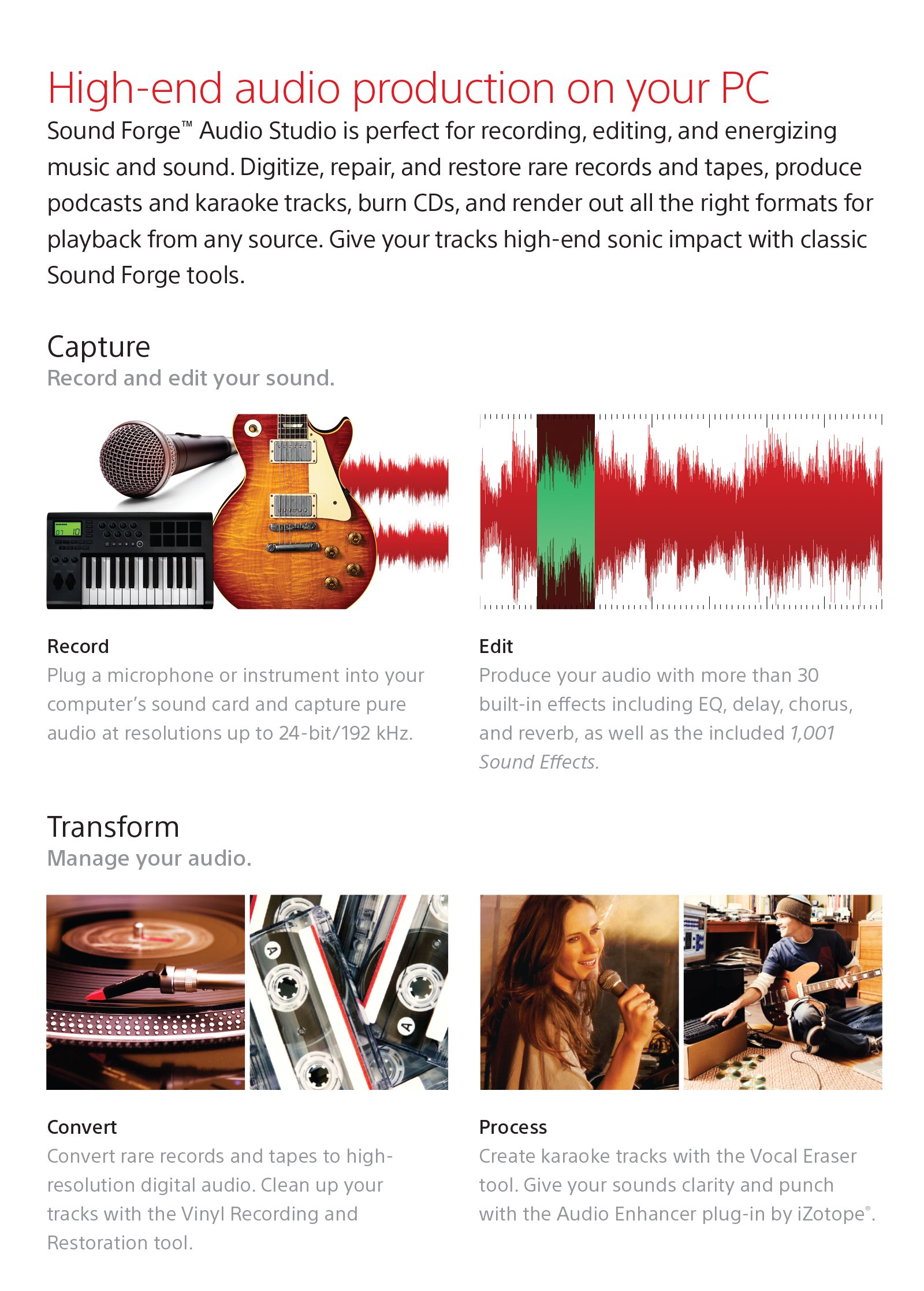 Sony Sound Forge Audio Studio 10 [Download]