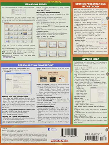 Microsoft PowerPoint 365 - 2019: A Quickstudy Laminated Software Reference Guide