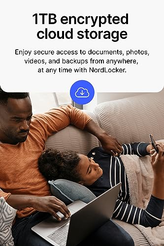 NordVPN Complete - 1-Year - VPN & Cybersecurity Software Bundle — Block Online Threats, Manage Passwords, and Store Files in Secure Cloud Storage - PC/Mac/Mobile [Online Code]