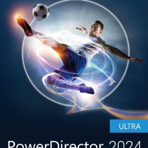 CyberLink PowerDirector 2024 Ultra | Easy AI Video Editing | Easy-to-Use Video Editing Software for Windows with Premium Visual Effects | Slideshow | Screen Recorder [Retail Box with Download Card]