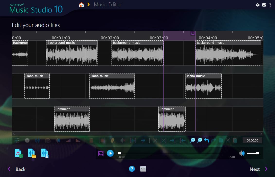 Music Studio 10 - Music software to edit, convert and mix audio files - Eight music programs in one for Windows 11, 10