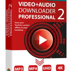 Video and Audio Downloader PRO 2 software for YouTube – download your favorite YouTube videos as MP4 video or MP3 audio – compatible with Windows 11, 10, 8